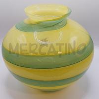 VASO RIGA GIALLA E VERDE
