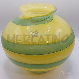 VASO RIGA GIALLA E VERDE