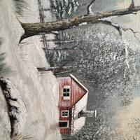 Quadro vecchio paesaggio