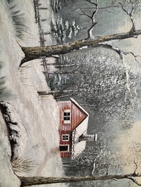 Quadro vecchio paesaggio