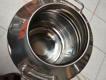 contenitore per olio in acciaio inox