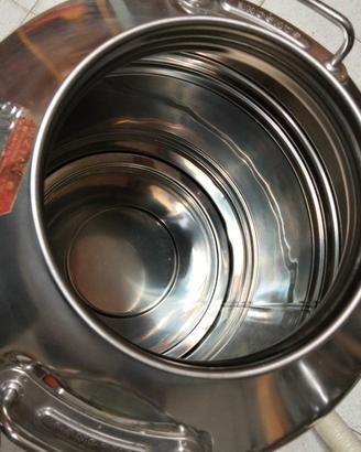 contenitore per olio in acciaio inox