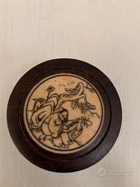 ANTICA BUSSOLA CINESE CON DECORAZIONI