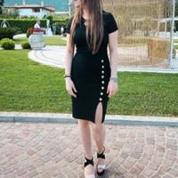 Vestitino lungo con spacco