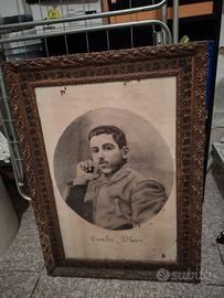 Quadro vintage con cornice in legno