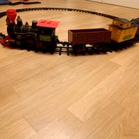 Trenino elettronico per bambini+ruspa elettronica