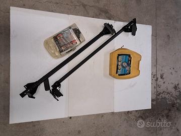 Portapacchi auto + catene neve