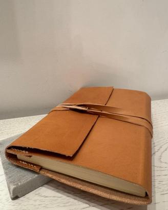 Copri taccuino A5 in cuoio, fatto a mano da me