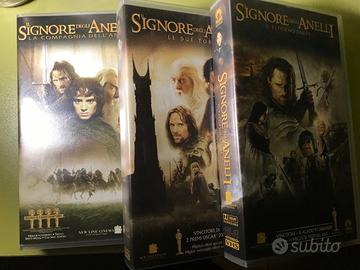 VHS - TRILOGIA IL SIGNORE DEGLI ANELLI - di Peter 