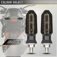 4x Frecce LED Moto Universali SMOKE