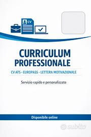 Curriculum Vitae ATS Professionale | CV Europass +