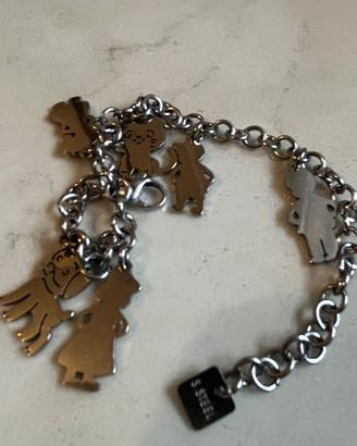 Bracciale nuovo acciaio marchio S. steel