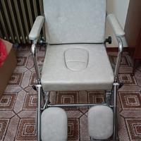sedia a rotelle con accessori