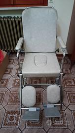 sedia a rotelle con accessori