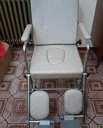 sedia a rotelle con accessori