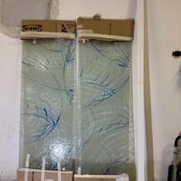 Porta doppia scorrevole vetro