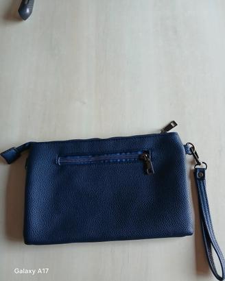 Borsello/Pochette Uomo Blu Notte da Polso 