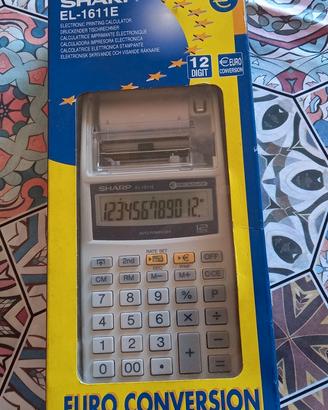 CALCOLATRICE STAMPANTE SHARP EL-1611E