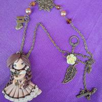 collana  bambola in fimo