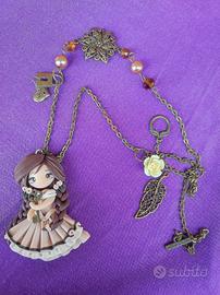 collana  bambola in fimo