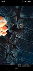 cappottino pelliccia sintetica nero 