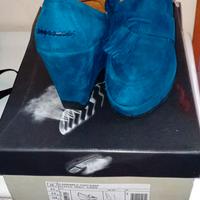 scarpe GEOX in camoscio verde petrolio, numero 38