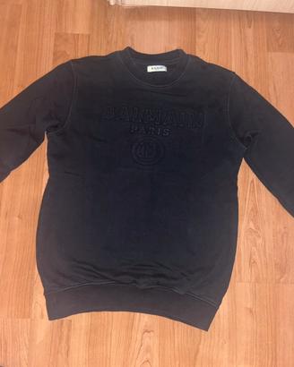 Felpa Balmain nera taglia S