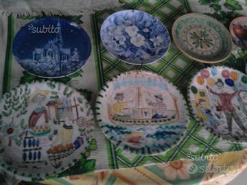 Stock 5 piatti da parete in porcellana-limoges