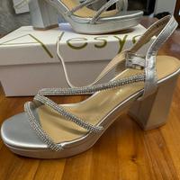 Scarpa  da cerimonia argento  num36 Alesya nuova