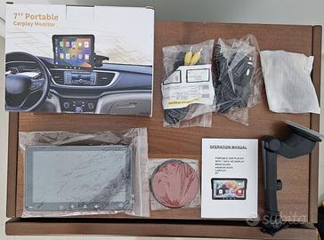 Monitor Portatile 7" CarPlay  Android Auto