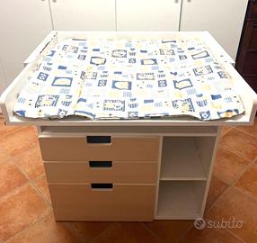IKEA SMÅSTAD fasciatoio bianco cassetti materasso