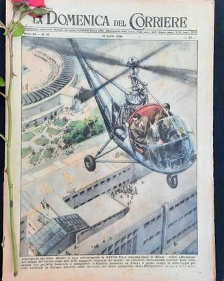 La Domenica del Corriere 16 aprile 1950 Eliporto