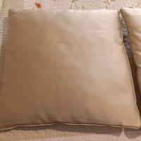 Set 3 cuscini eleganti beige satinato