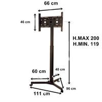 Supporti monitor regolabili in altezza MD SPLT1N