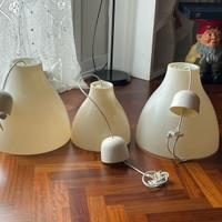 Tre lampade da soffitto Ikea vintage