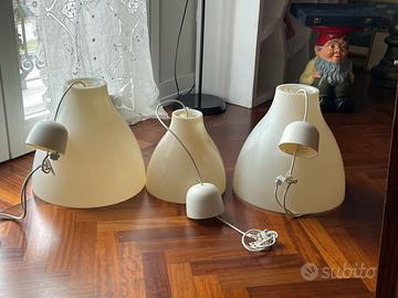 Tre lampade da soffitto Ikea vintage