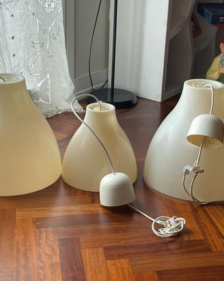 Tre lampade da soffitto Ikea vintage
