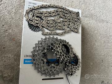 Cassetta e catena shimano durace 12 V