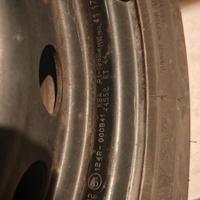 4 cerchi in ferro + gomme INV usate