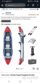 Canoa kayak gonfiabile 3posti