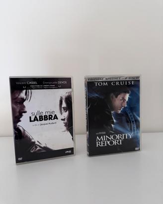 Lotto DVD film Minority Report e Sulle mie Labbra