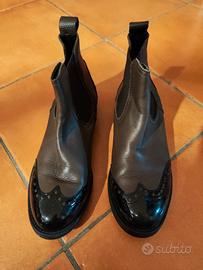 stivaletti in pelle manifattura made in Italy 