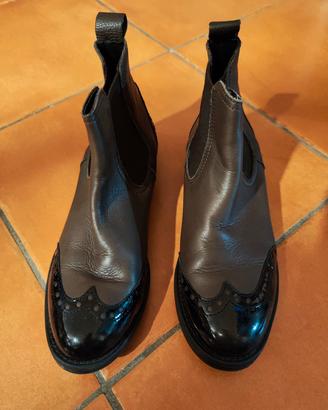 stivaletti in pelle manifattura made in Italy 