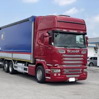 Scania r 580 e6 motrice centina e sponda 7.40