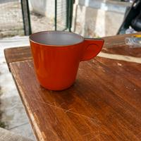 Tazza vetro arancione