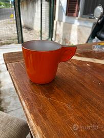 Tazza vetro arancione
