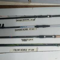 canne da pesca  e mulinelli  nuovi 