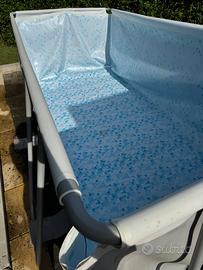 piscina bestway + aspiratore per pulizia
