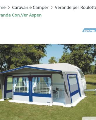 veranda nuova per roulotte 