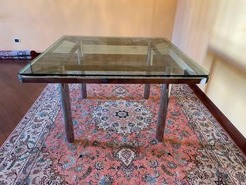Tavolo in vetro anni 70 tipo  Andrè di Scarpa